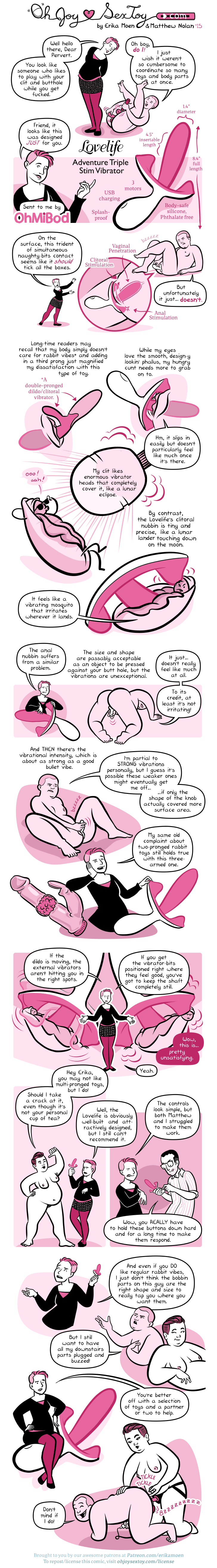 LoveLife Adventure Triple Stim Vibrator LoveLife Adventure Triple Stim Vibrator