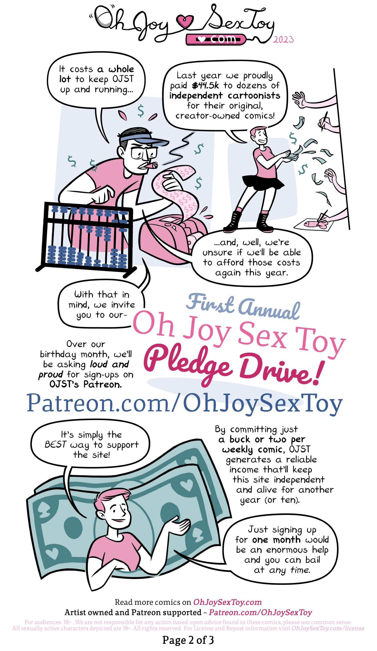Pledge Drive – A Decade Of Comics