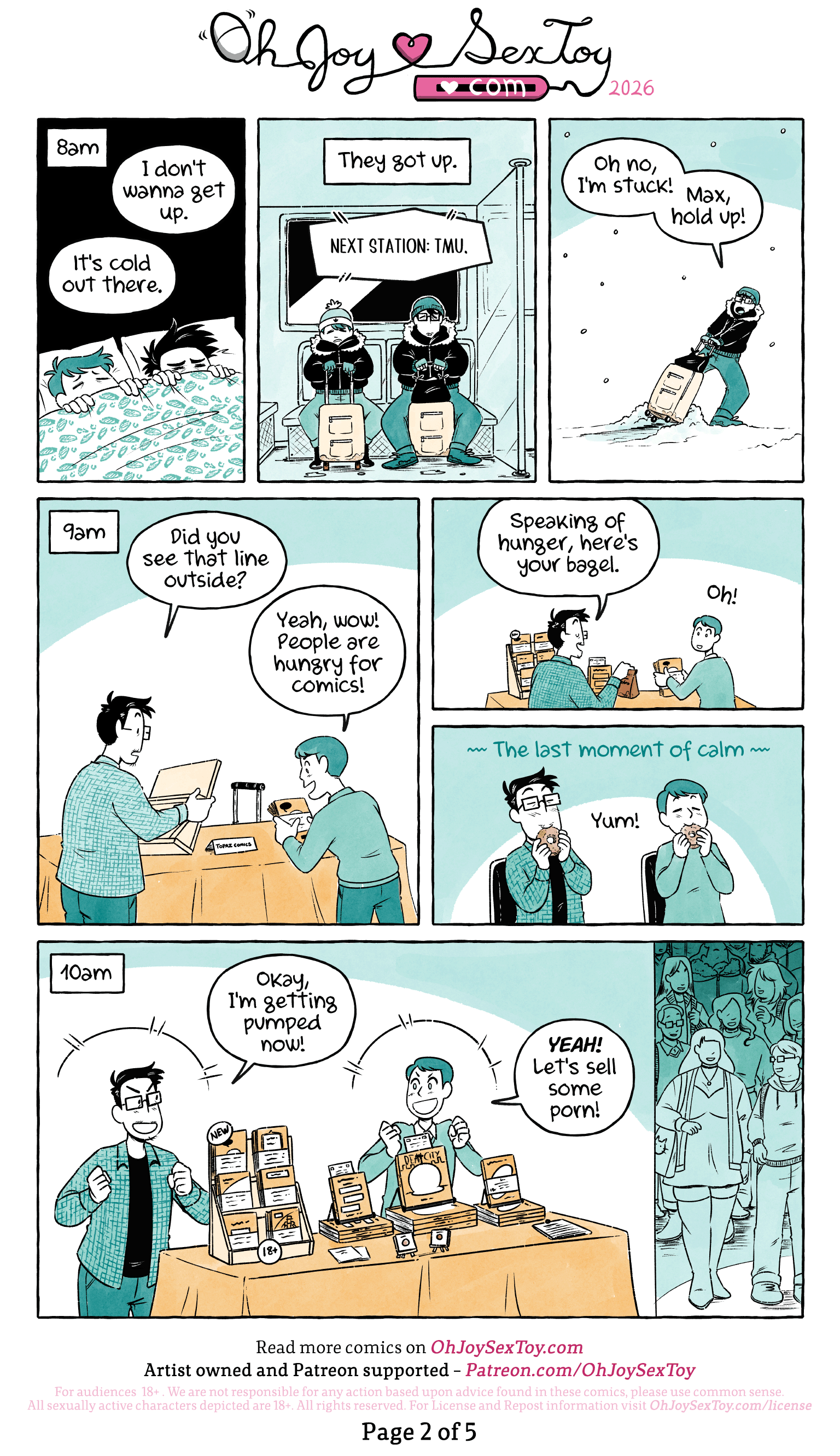 Selling Sexy Comics, An Hourly Comic by Jey Pawlik