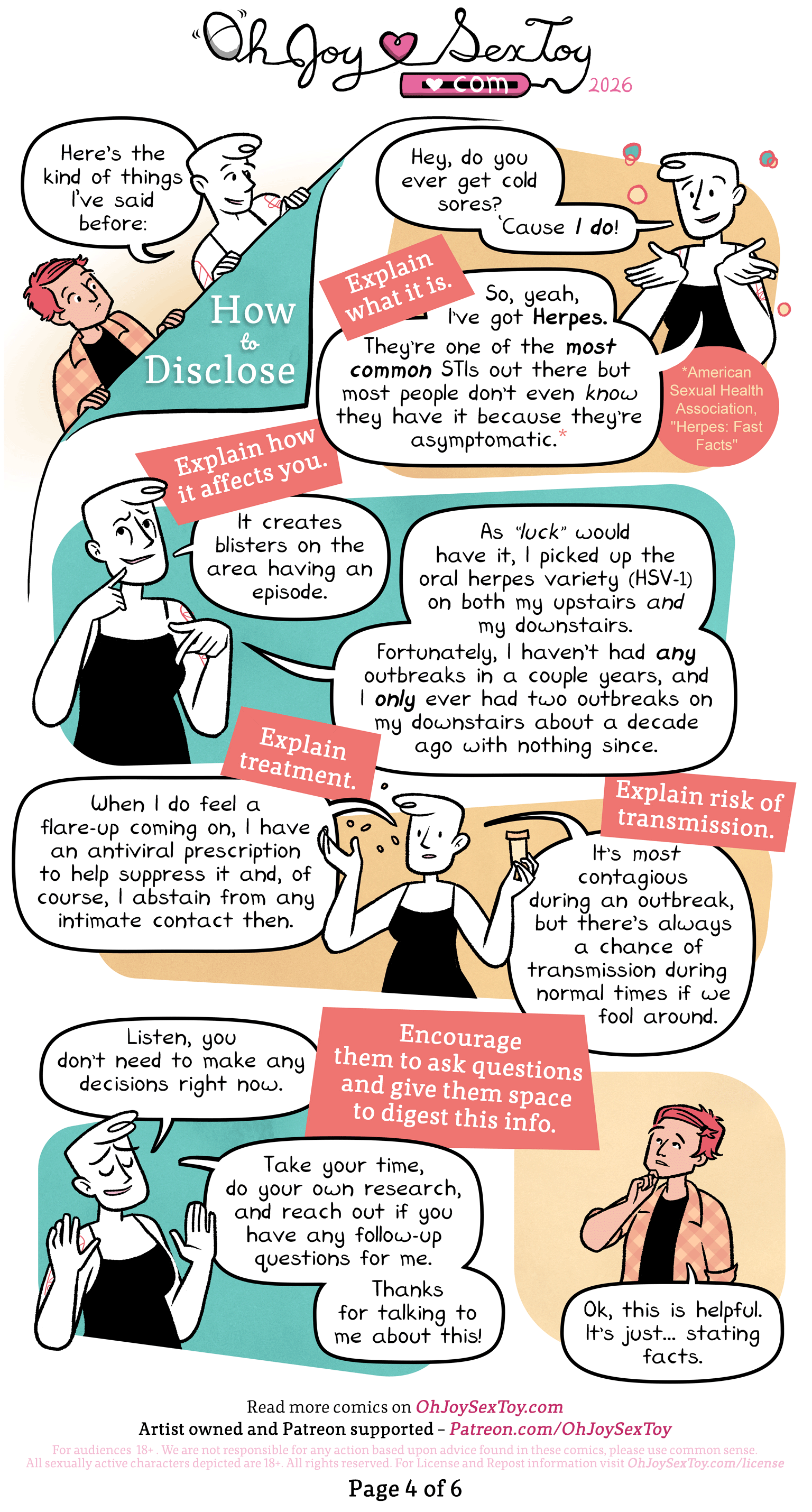 How to Disclose your STI by Erika Moen